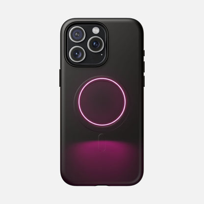 Neon Ring iPhone Case — Tough Magnetic | MagSafe Compatible