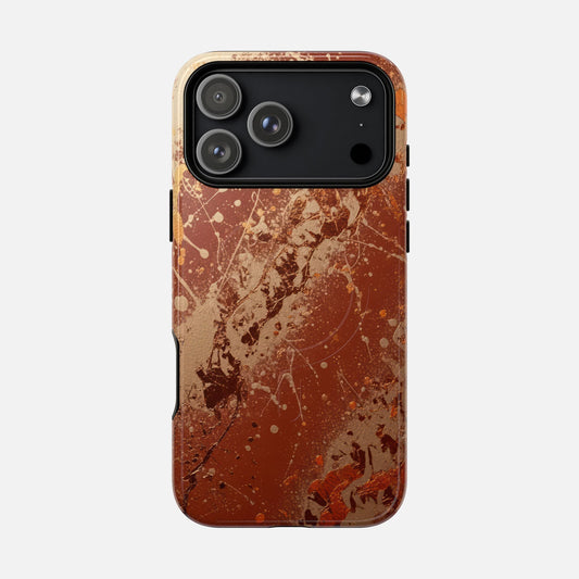 Rustic Marble Magnetic Phone Case — Tough Protective iPhone Cover iPhone 17 Pro Max Glossy Phone Case