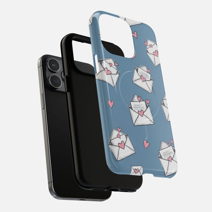Love Letter Envelopes Pattern iPhone Case — Tough Magnetic | MagSafe Compatible