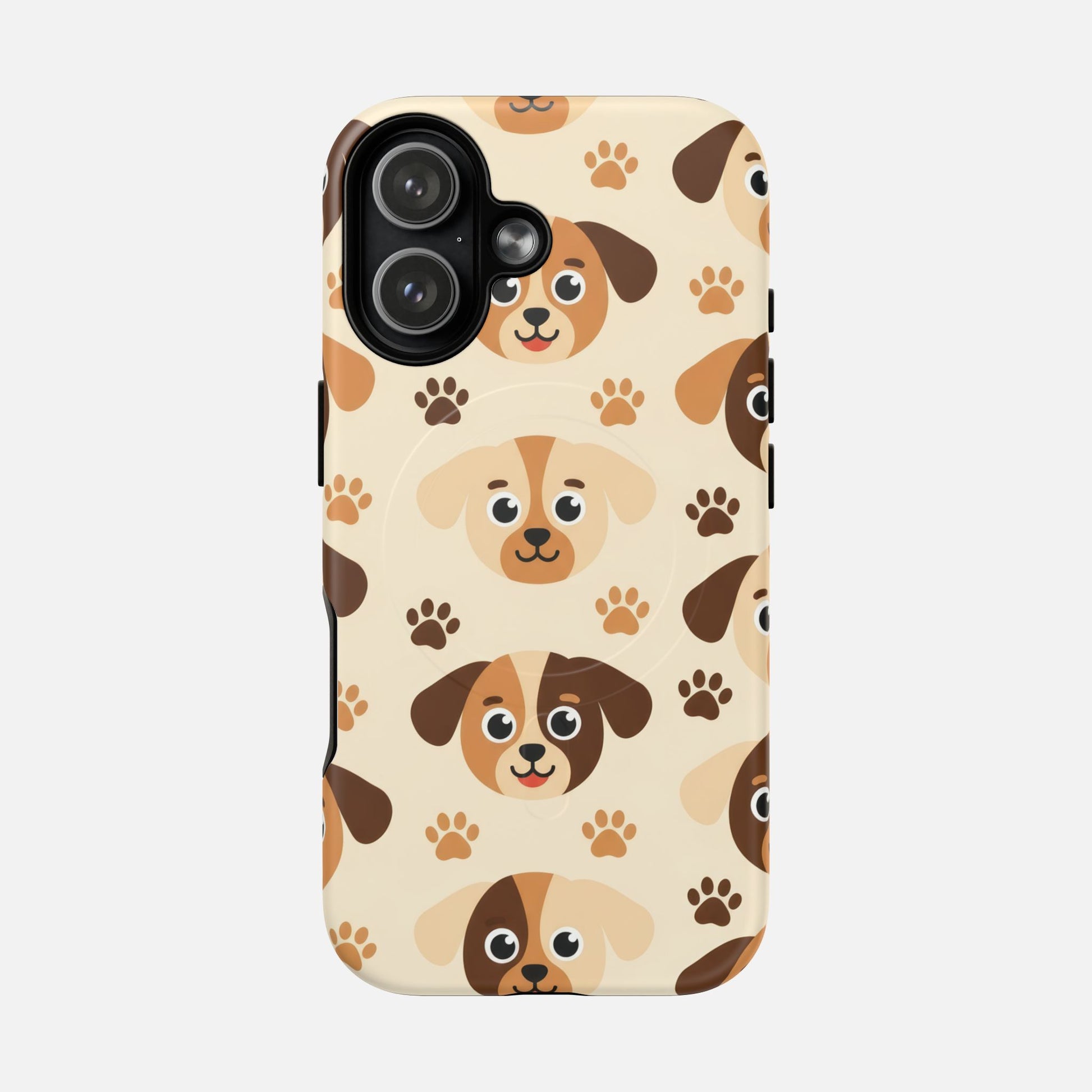 Cute Cartoon Puppy Paw Tough Magnetic Phone Case iPhone 17 Matte Phone Case