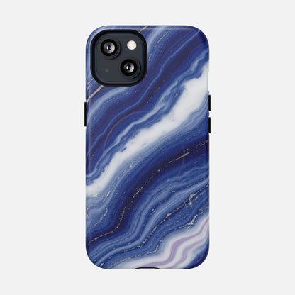 Blue Agate iPhone Case — Tough Magnetic | MagSafe Compatible