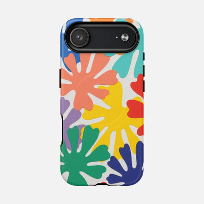 Colorful Tropical Leaves iPhone Case — Tough Magnetic | MagSafe Compatible