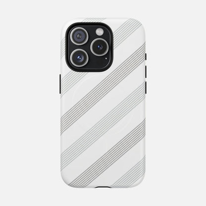 Minimal Diagonal Stripe iPhone Case — Tough Magnetic | MagSafe Compatible