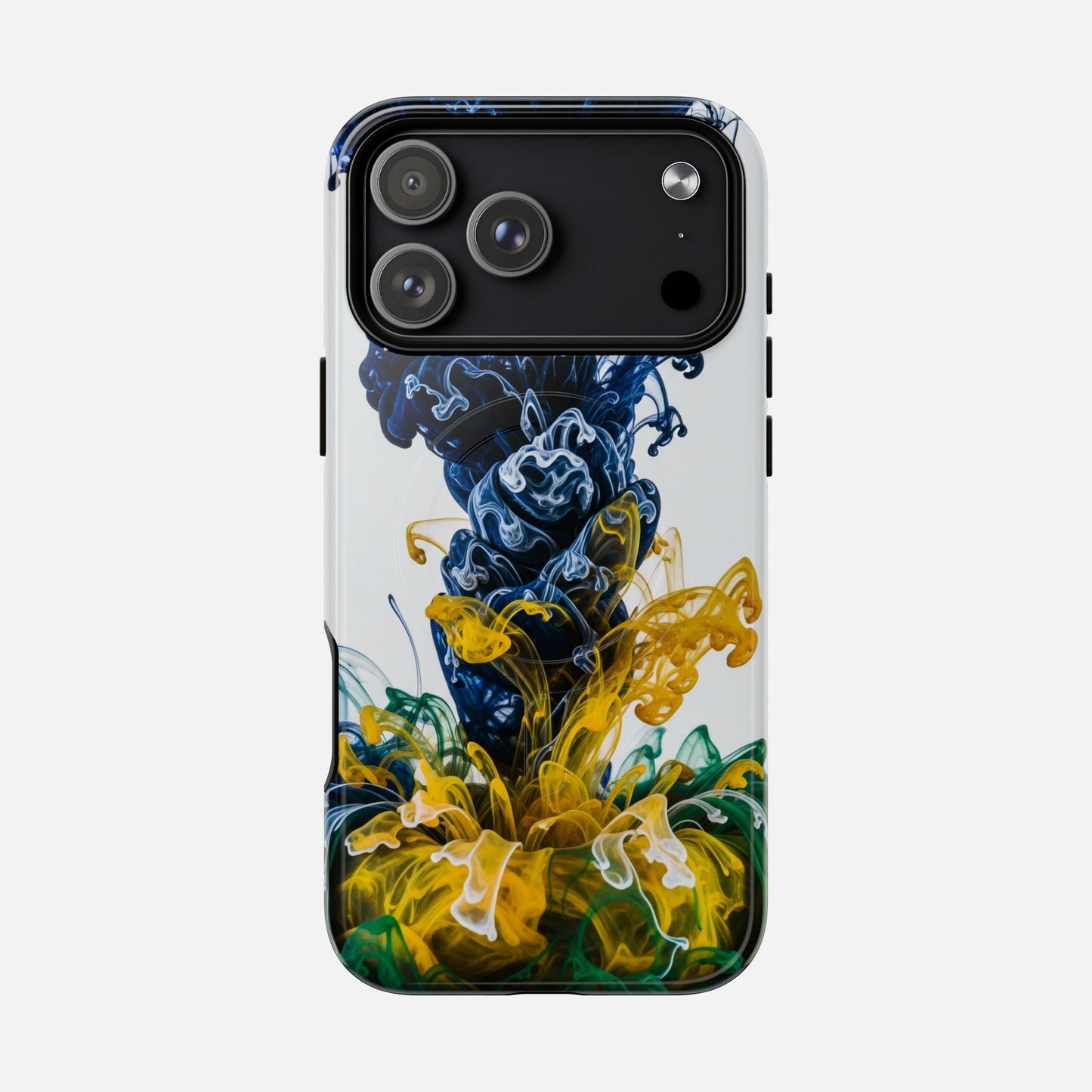 Abstract Ink Splash Tough Magnetic Phone Case iPhone 17 Pro Max Glossy Phone Case