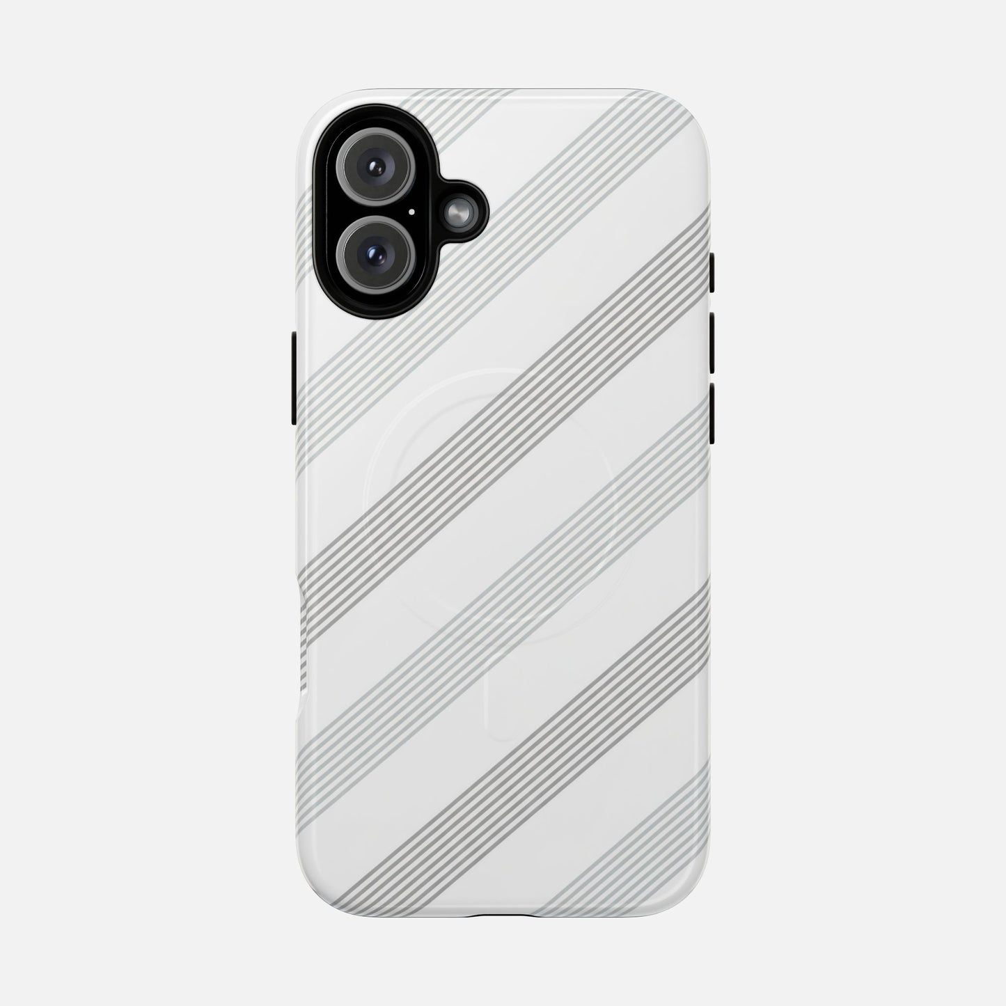 Minimal Diagonal Stripe iPhone Case — Tough Magnetic | MagSafe Compatible