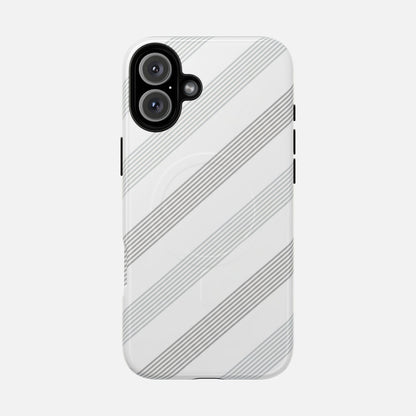 Minimal Diagonal Stripe iPhone Case — Tough Magnetic | MagSafe Compatible