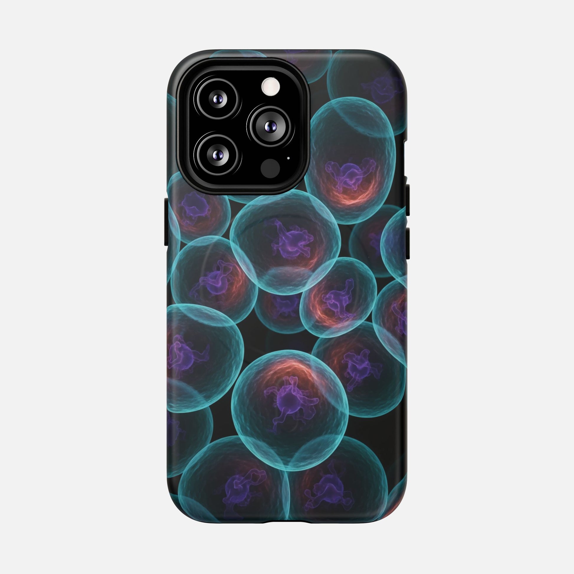 Abstract Neon Bubbles Magnetic Phone Case — Protective Tough Magnetic iPhone Cover iPhone 13 Pro Matte Phone Case