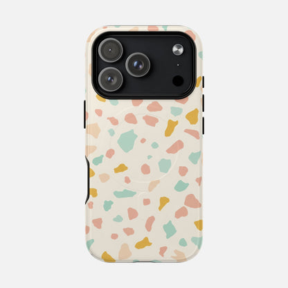 Terrazzo Pastel iPhone Case — Tough Magnetic | MagSafe Compatible