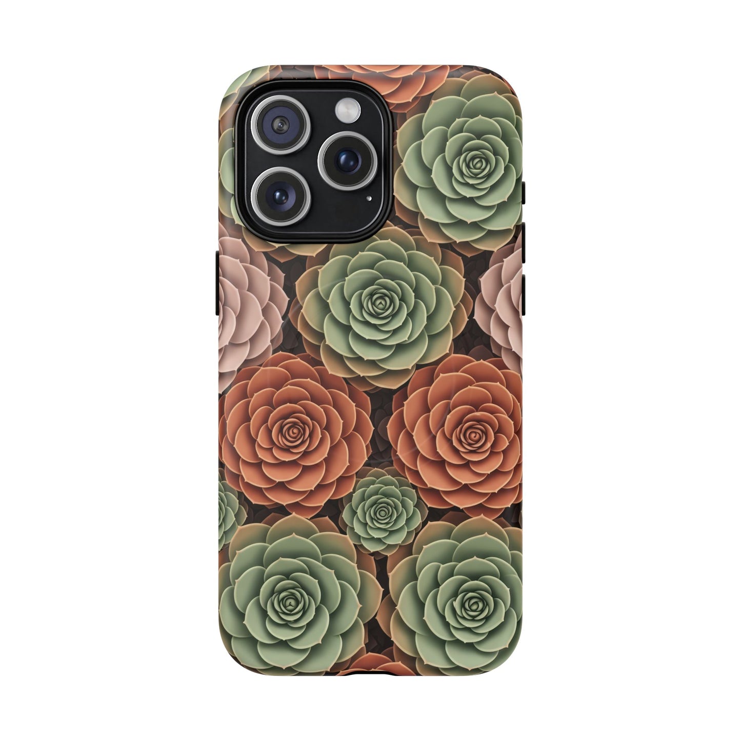 Magnetic Tough Case — Autumn Succulent Floral Phone Cover iPhone 15 Pro Max Matte Phone Case