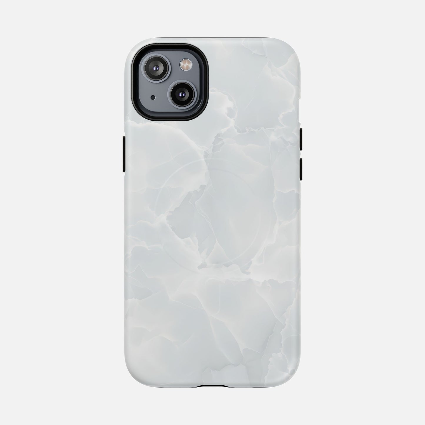Marble White iPhone Case — Tough Magnetic | MagSafe Compatible
