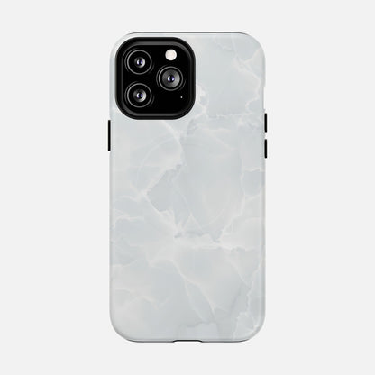 Marble White iPhone Case — Tough Magnetic | MagSafe Compatible