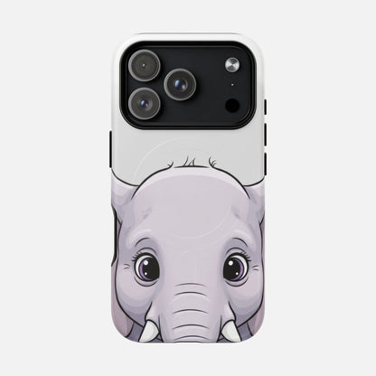 Cute Elephant iPhone Case — Tough Magnetic | MagSafe Compatible