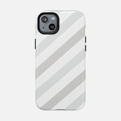 Minimal Diagonal Stripe iPhone Case — Tough Magnetic | MagSafe Compatible