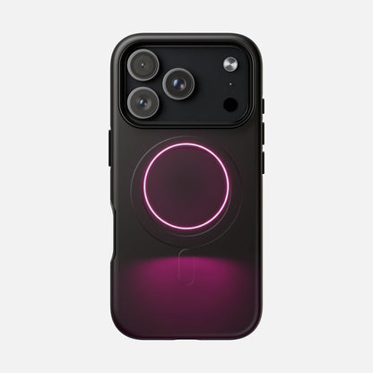 Neon Ring iPhone Case — Tough Magnetic | MagSafe Compatible