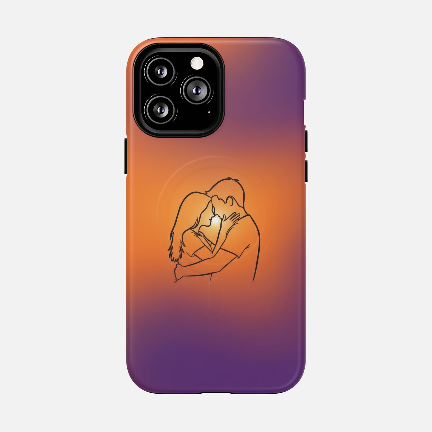 Romantic Sunset Couple iPhone Case — Tough Magnetic | MagSafe Compatible