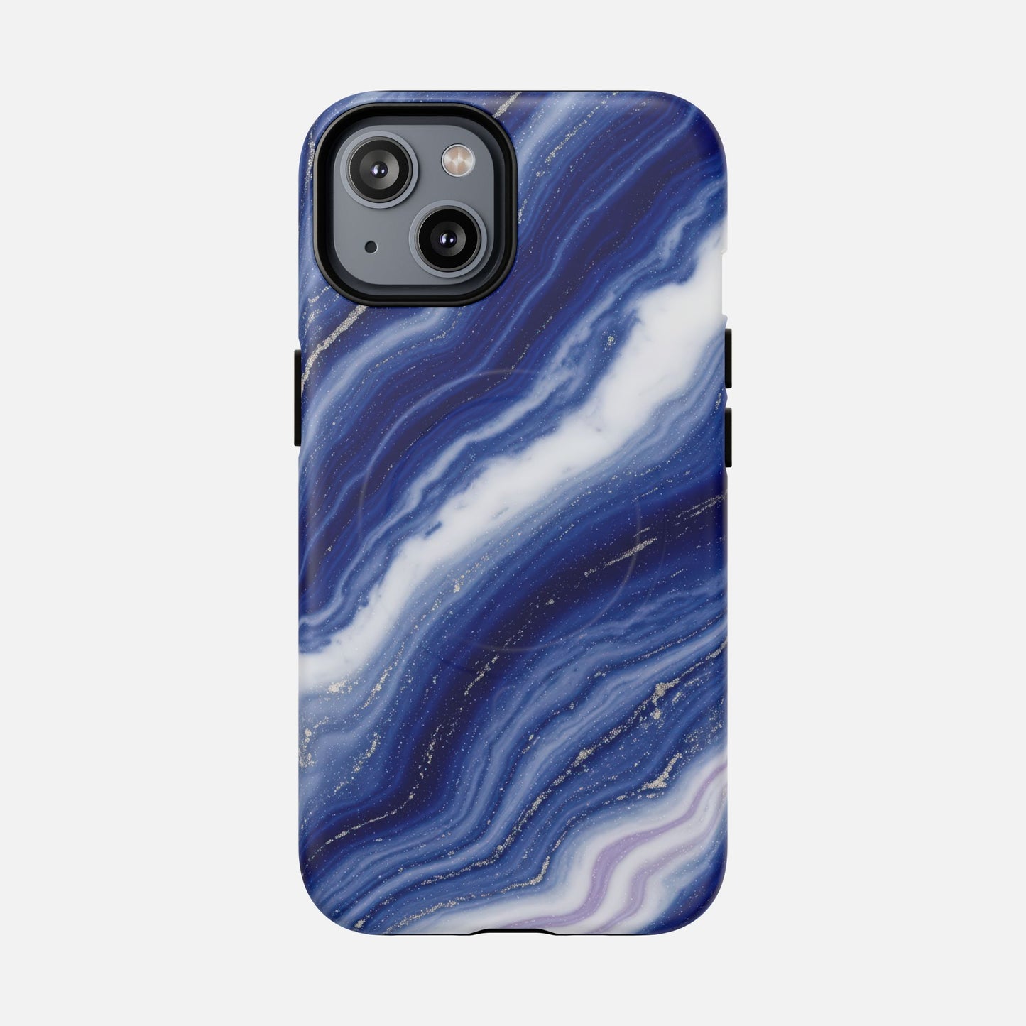 Blue Agate iPhone Case — Tough Magnetic | MagSafe Compatible