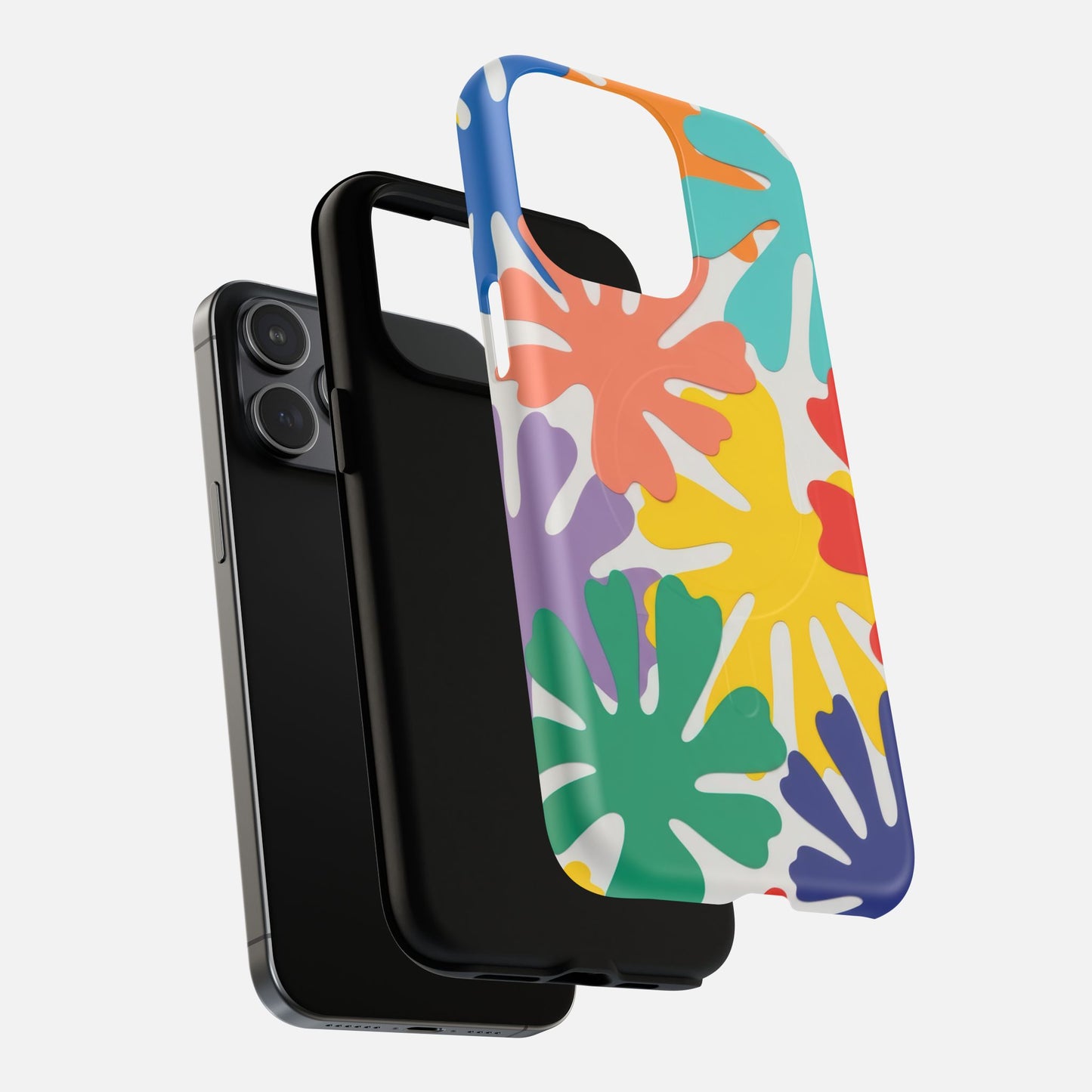 Colorful Tropical Leaves iPhone Case — Tough Magnetic | MagSafe Compatible