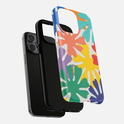 Colorful Tropical Leaves iPhone Case — Tough Magnetic | MagSafe Compatible