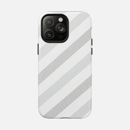 Minimal Diagonal Stripe iPhone Case — Tough Magnetic | MagSafe Compatible