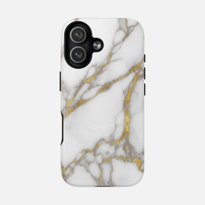 Marble Gold iPhone Case — Tough Magnetic | MagSafe Compatible