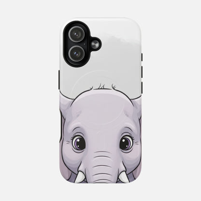Cute Elephant iPhone Case — Tough Magnetic | MagSafe Compatible