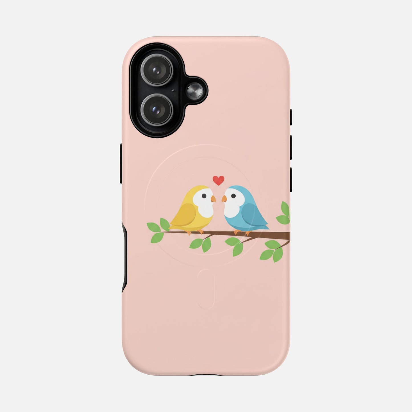 Cute Love Birds iPhone Case — Tough Magnetic | MagSafe Compatible