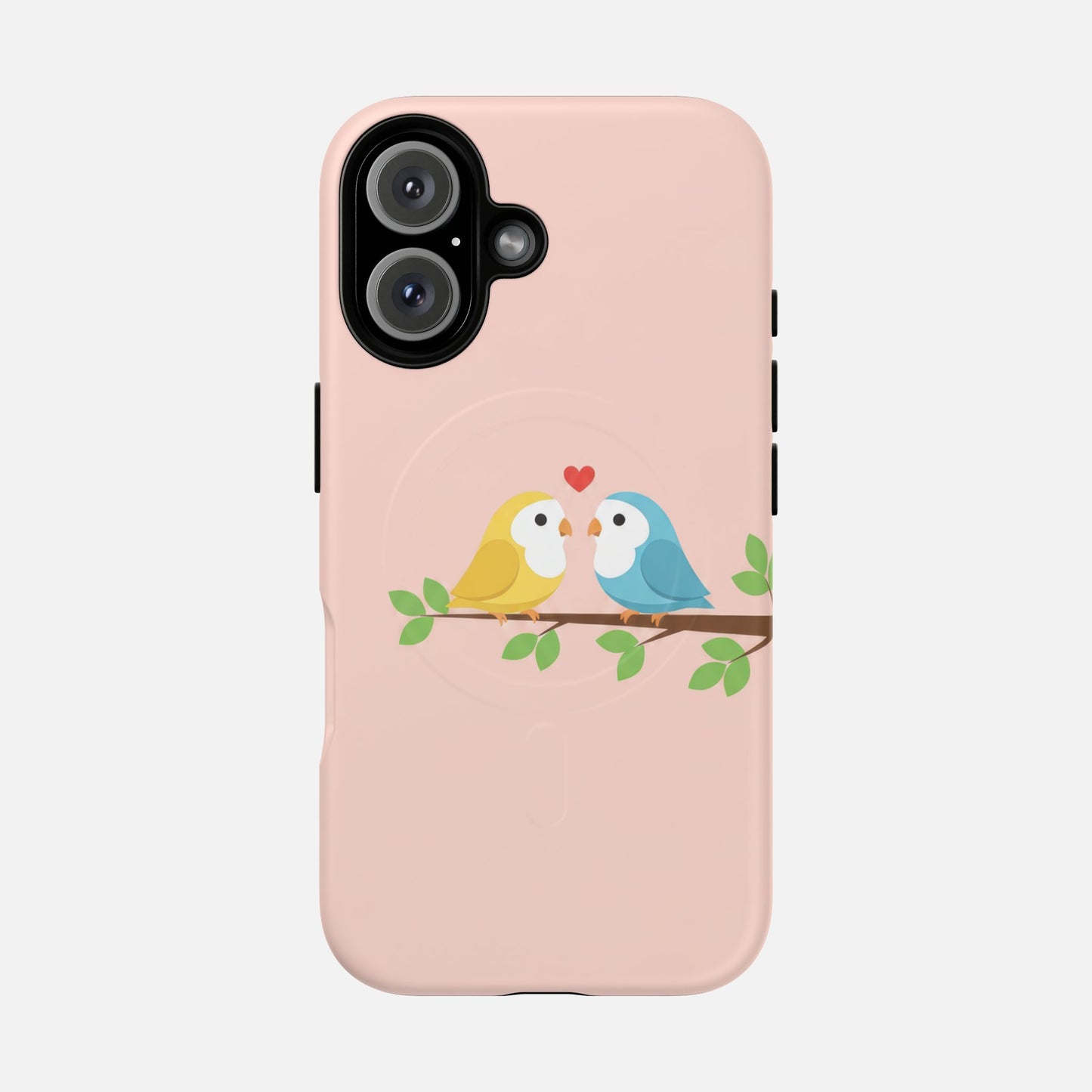 Cute Love Birds iPhone Case — Tough Magnetic | MagSafe Compatible