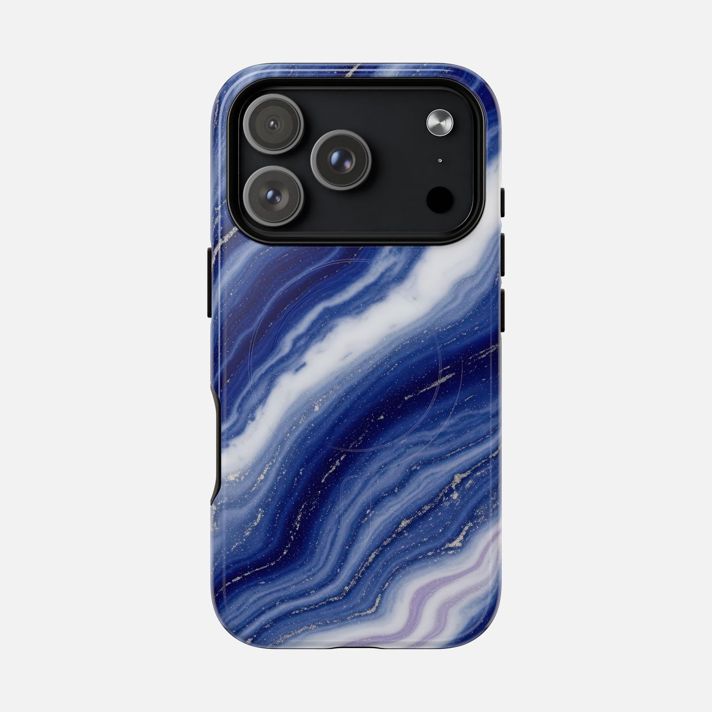 Blue Agate iPhone Case — Tough Magnetic | MagSafe Compatible
