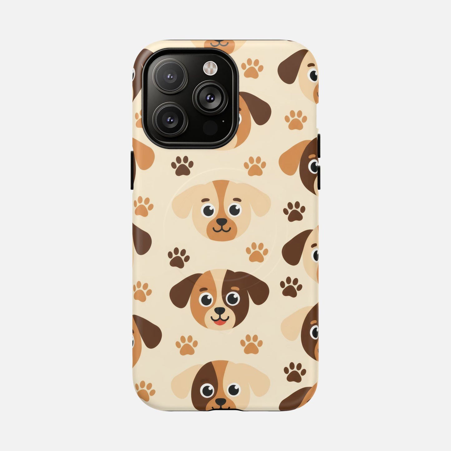 Cute Cartoon Puppy Paw Tough Magnetic Phone Case iPhone 14 Pro Max Matte Phone Case