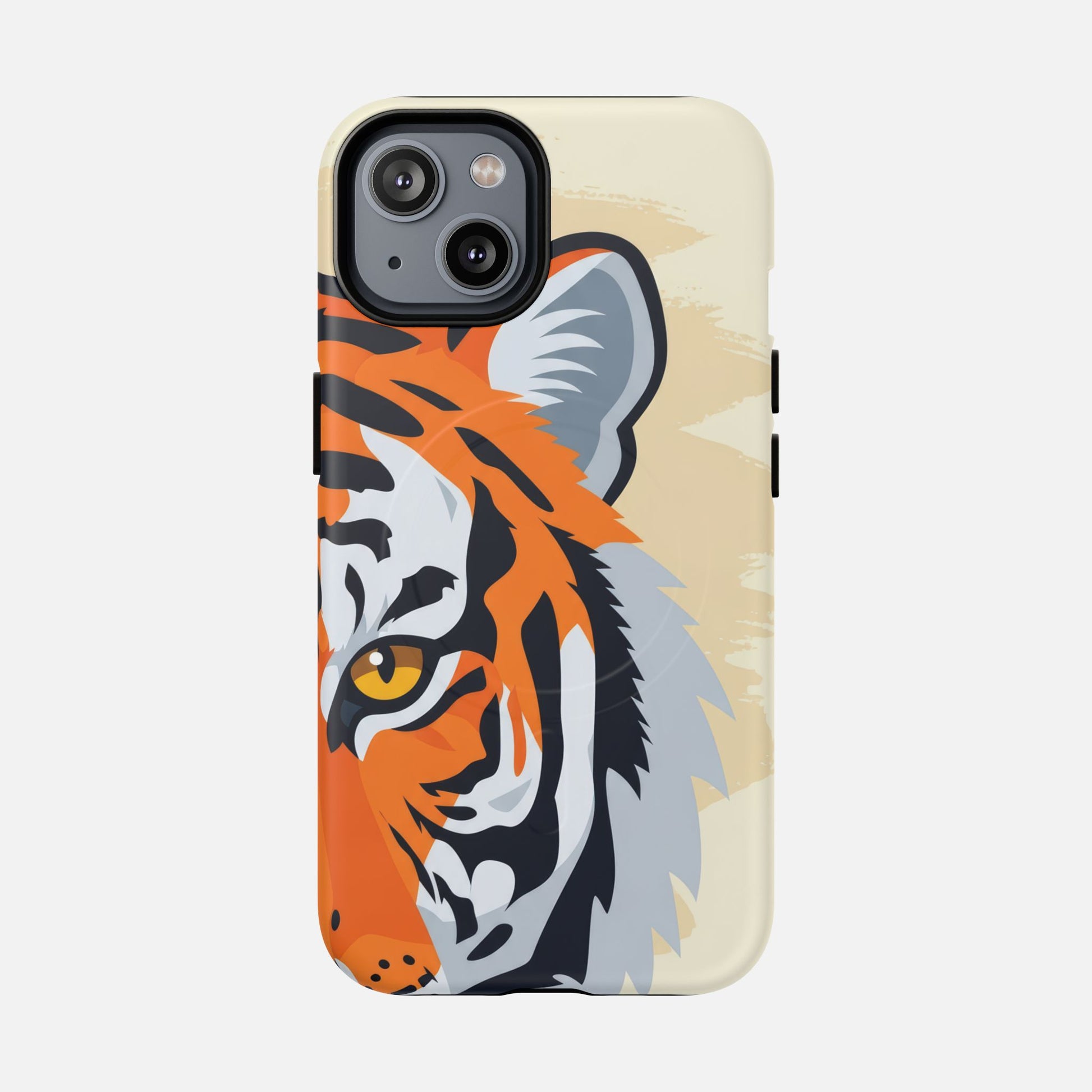 Tiger Face Magnetic Phone Case — Tough Protective Magnetic Cover iPhone 14 Matte Phone Case
