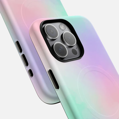 Pastel Gradient Soft Pink, Mint & Lavender iPhone Case — Tough Magnetic | MagSafe Compatible