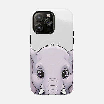 Cute Elephant iPhone Case — Tough Magnetic | MagSafe Compatible