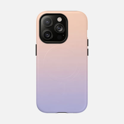 Gradient With Rose Gold to Lavender iPhone Case — Tough Magnetic | MagSafe Compatible