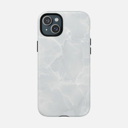 Marble White iPhone Case — Tough Magnetic | MagSafe Compatible
