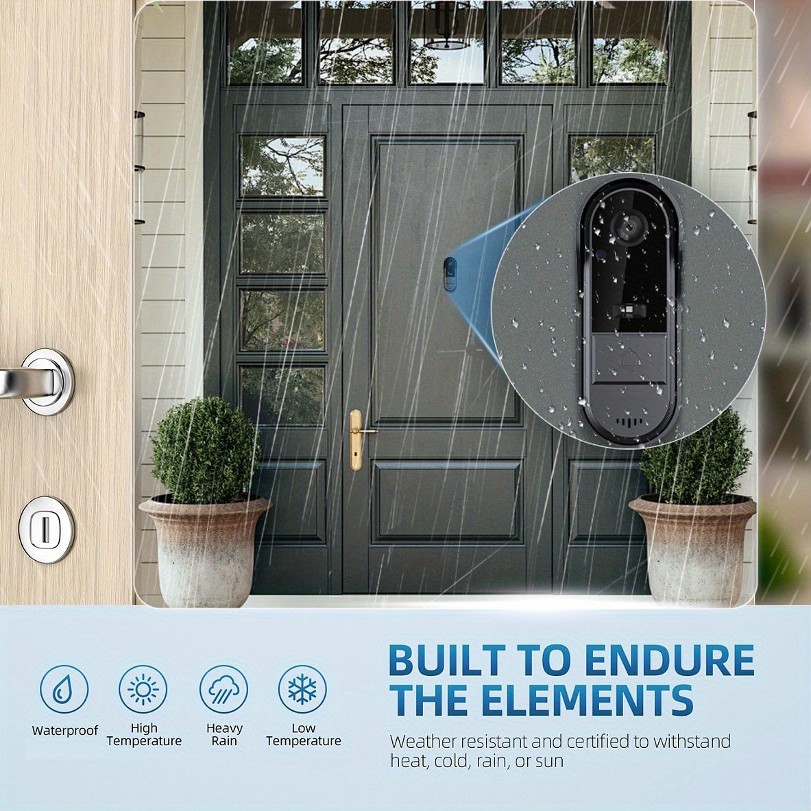 Smart WiFi Doorbell Camera - Night Vision, 2-Way Audio, Video & Voice Changer - Zaidni Store