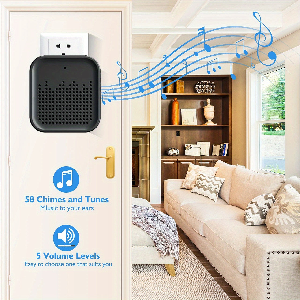 Smart WiFi Doorbell Camera - Night Vision, 2-Way Audio, Video & Voice Changer - Zaidni Store