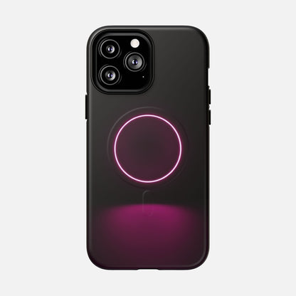 Neon Ring iPhone Case — Tough Magnetic | MagSafe Compatible