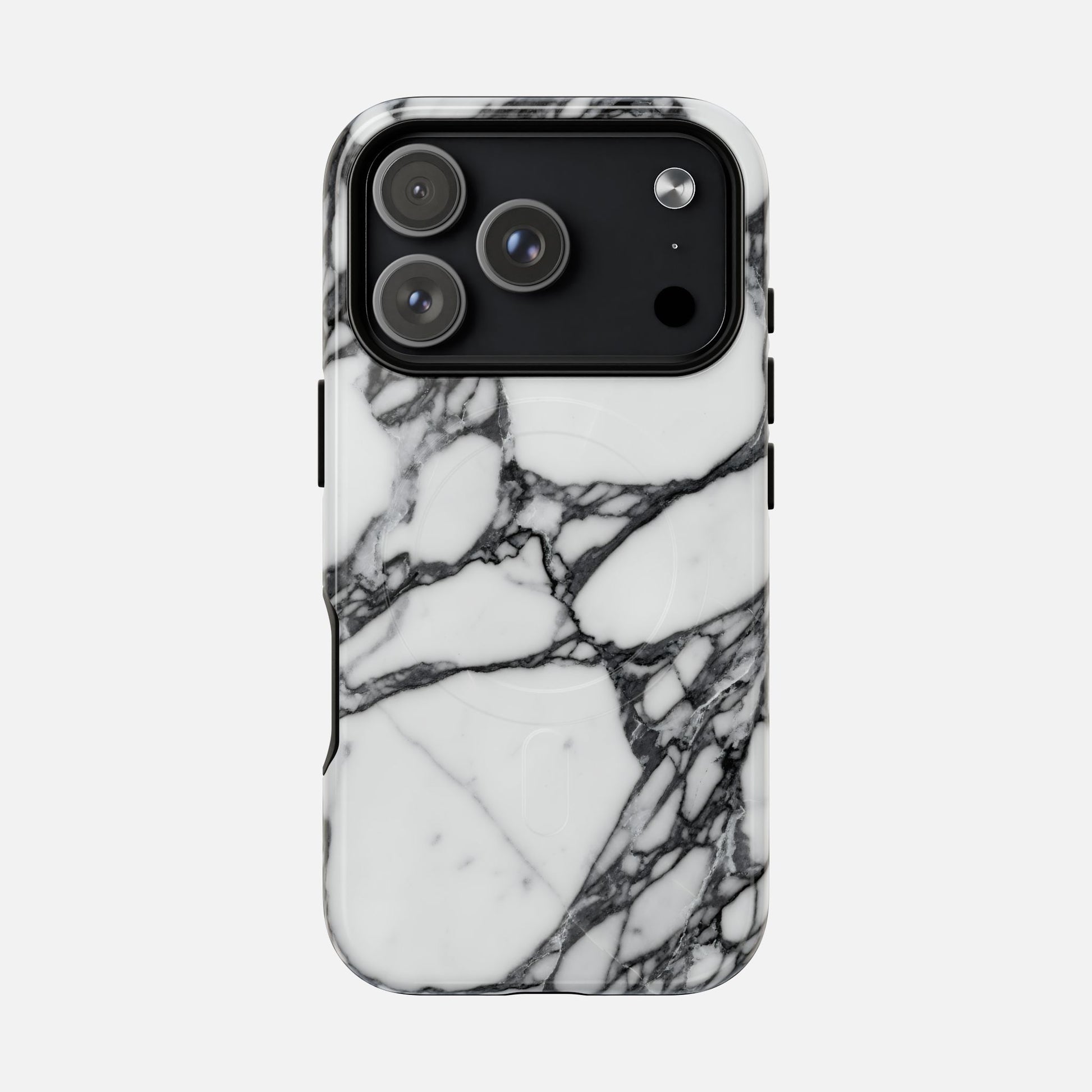 Marble Pattern Tough Magnetic Phone Case iPhone 17 Pro Glossy Phone Case