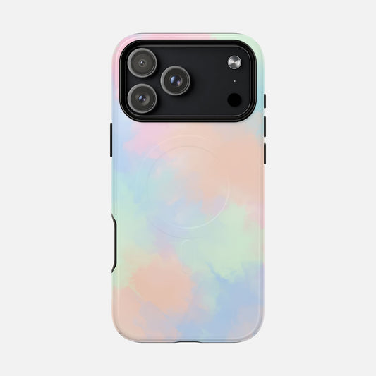 Pastel Watercolor Tough Magnetic Phone Case — Protective MagSafe Compatible Cover iPhone 17 Pro Max Glossy Phone Case