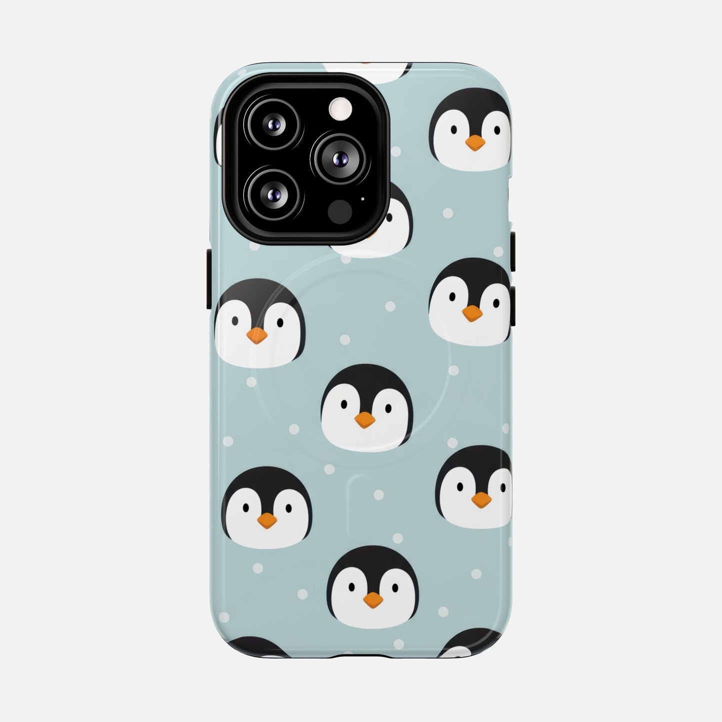 Penguin Pattern iPhone Case — Tough Magnetic | MagSafe Compatible