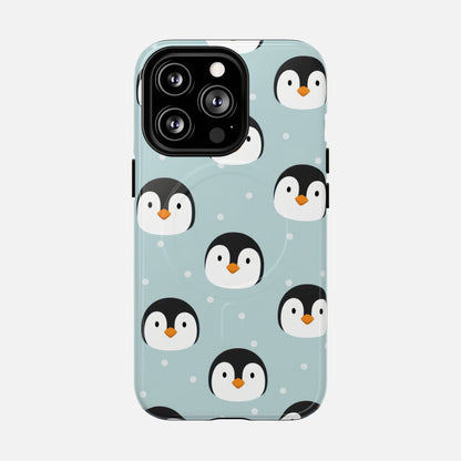 Penguin Pattern iPhone Case — Tough Magnetic | MagSafe Compatible
