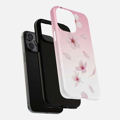 Pink Cherry Blossom iPhone Case — Tough Magnetic | MagSafe Compatible