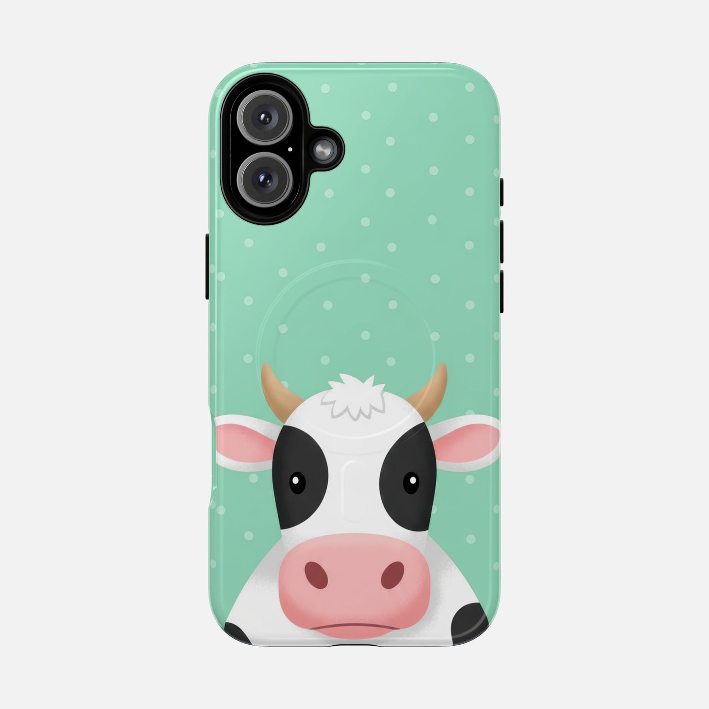 Cow Cartoon iPhone Case — Tough Magnetic | MagSafe Compatible