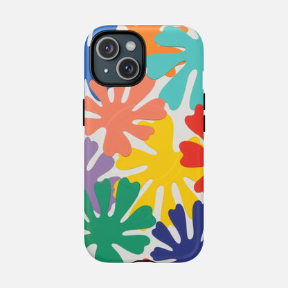 Colorful Tropical Leaves iPhone Case — Tough Magnetic | MagSafe Compatible