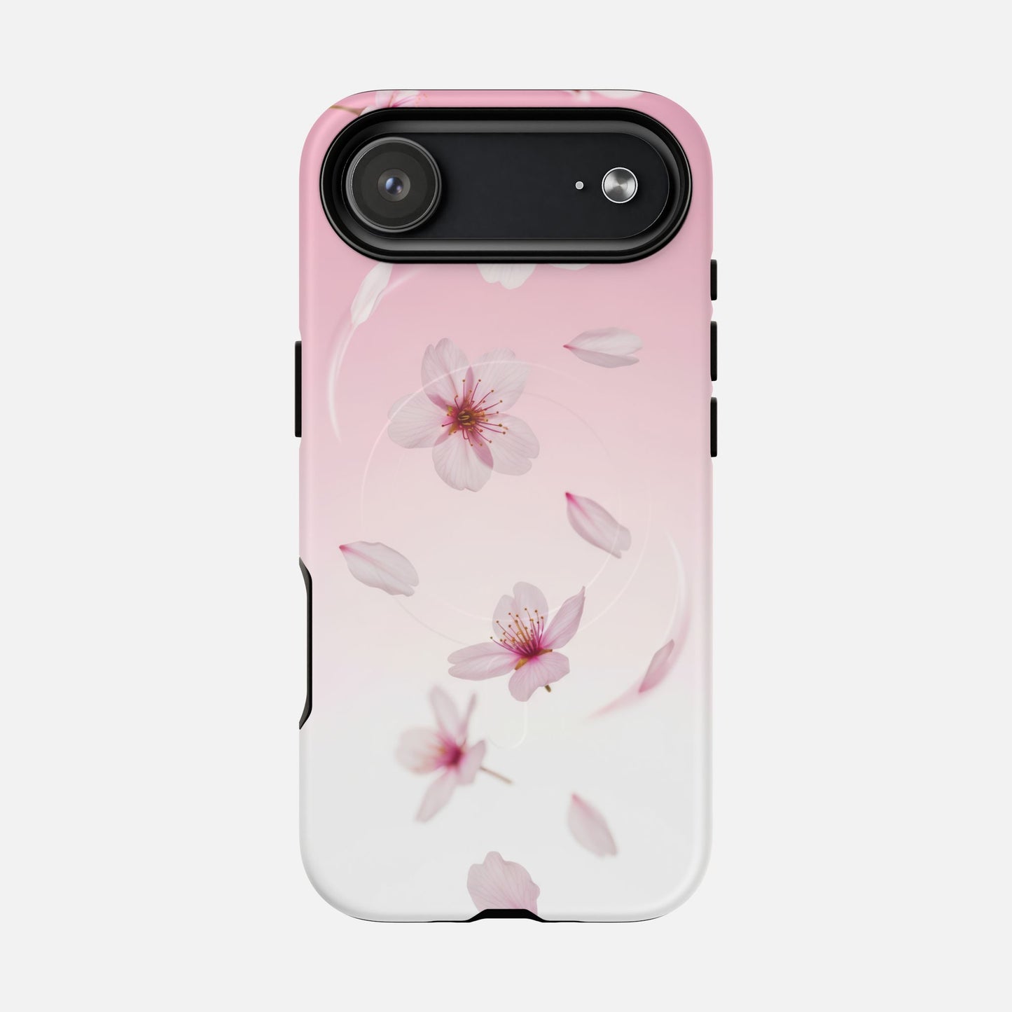 Floral Sakura Tough Magnetic Phone Case — Pink Cherry Blossom Design iPhone 17 Air Matte Phone Case