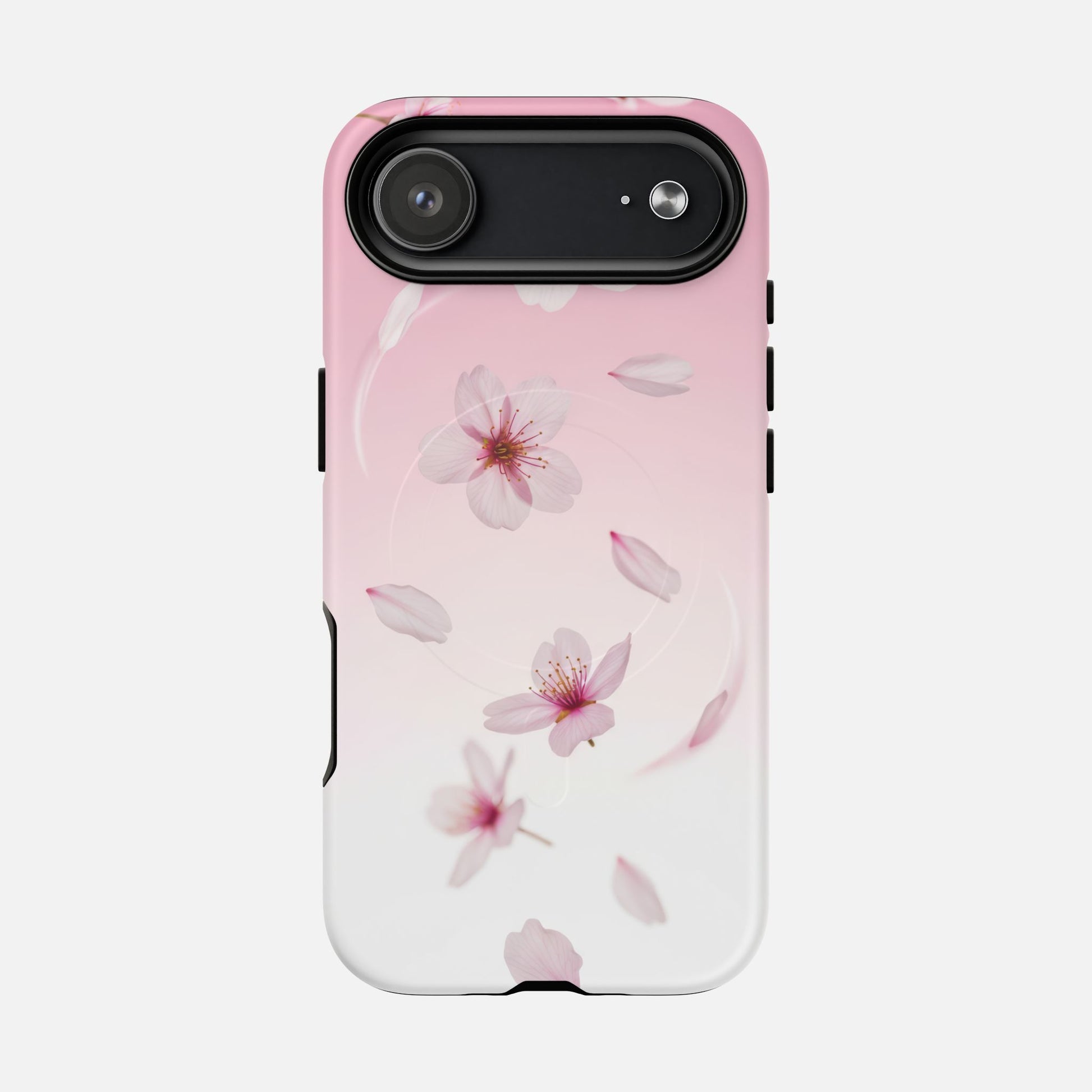 Floral Sakura Tough Magnetic Phone Case — Pink Cherry Blossom Design iPhone 17 Air Matte Phone Case