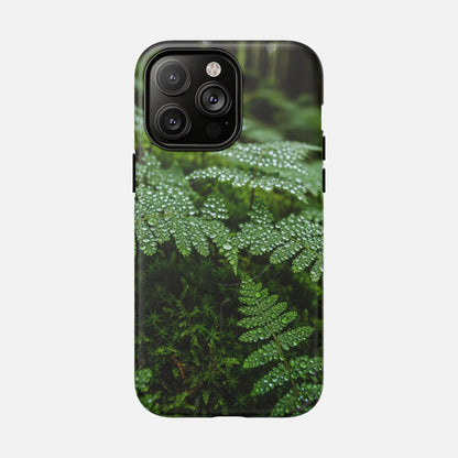 Fern Dew Tough Magnetic Phone Case — Nature Photography Protective Cover iPhone 14 Pro Max Matte Phone Case