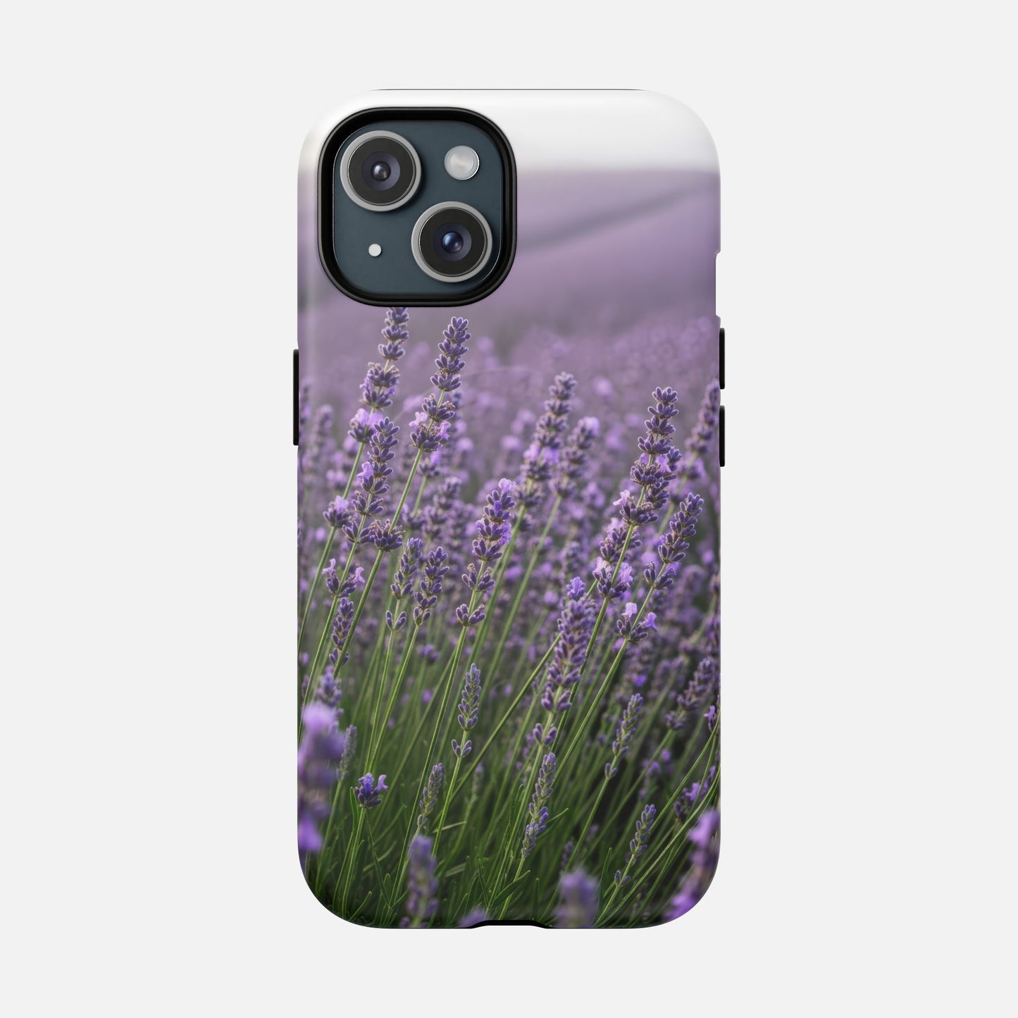 Lavender Field Phone Case — Tough Magnetic Protective Case iPhone 15 Matte Phone Case