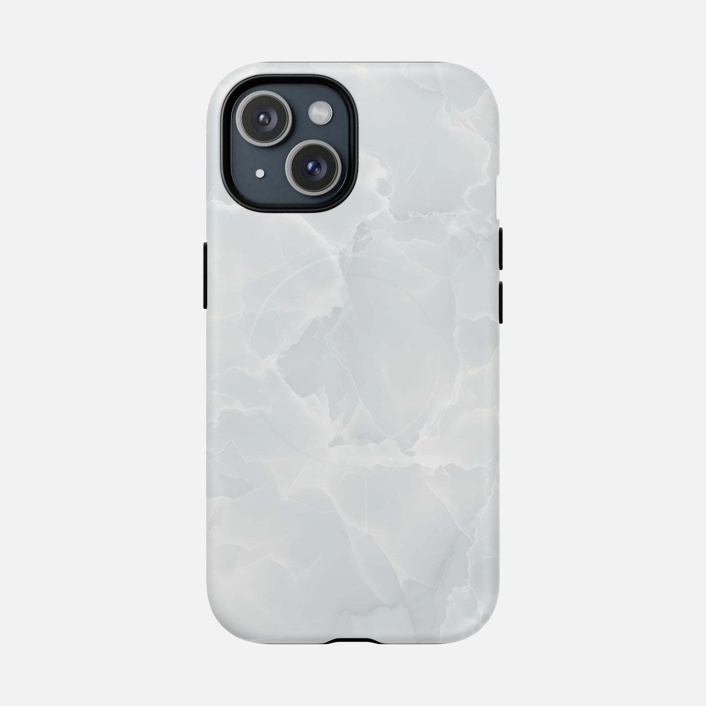Marble White iPhone Case — Tough Magnetic | MagSafe Compatible