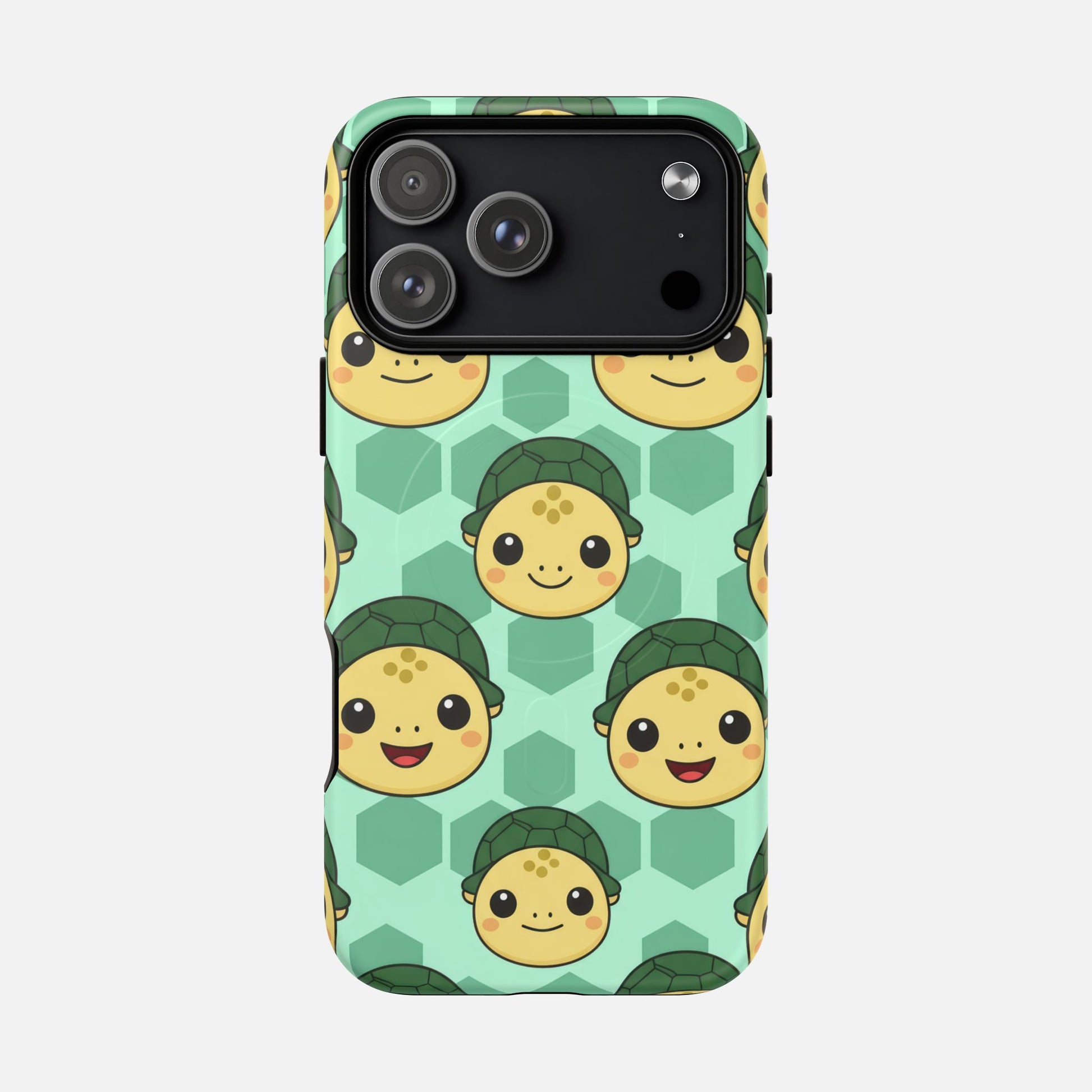 Cute Turtle Pattern Phone Case — Tough Magnetic Protective iPhone Cover iPhone 17 Pro Max Matte Phone Case